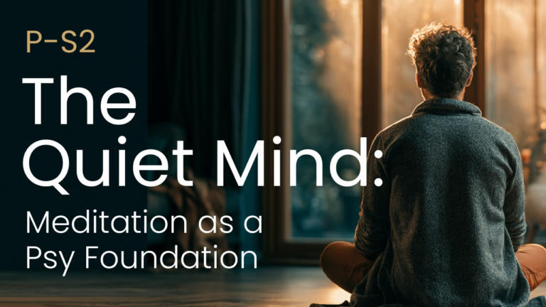 P-S2 The Quiet Mind: Meditation as a Psy Foundation
